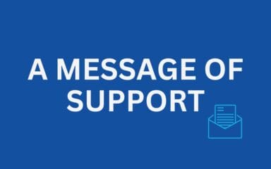 A Message of Support