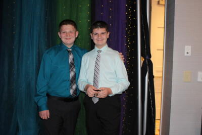 Boys smiling