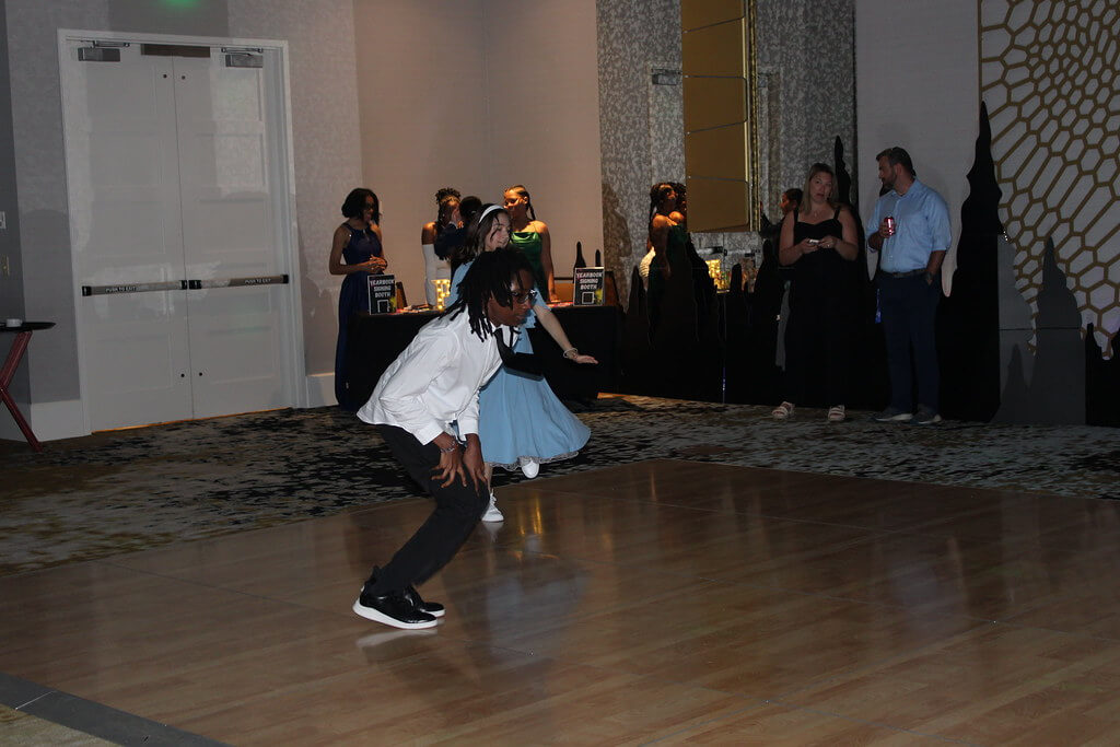 boy dancing at the middle party