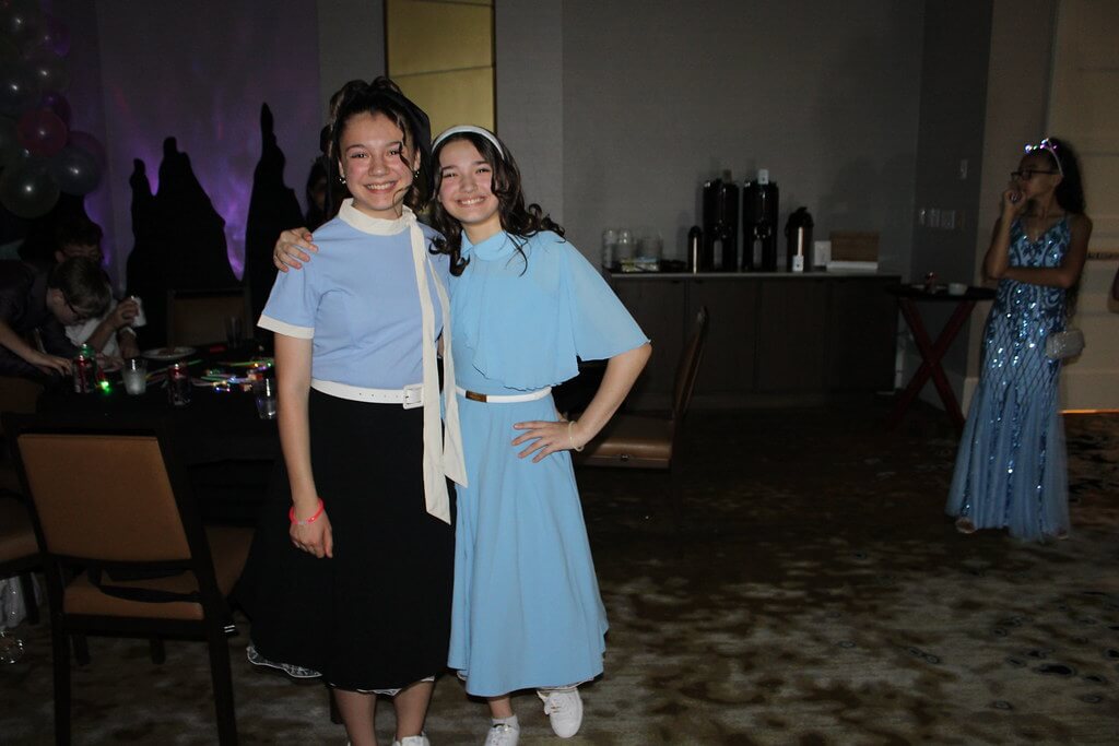 happy middle students at the dance event