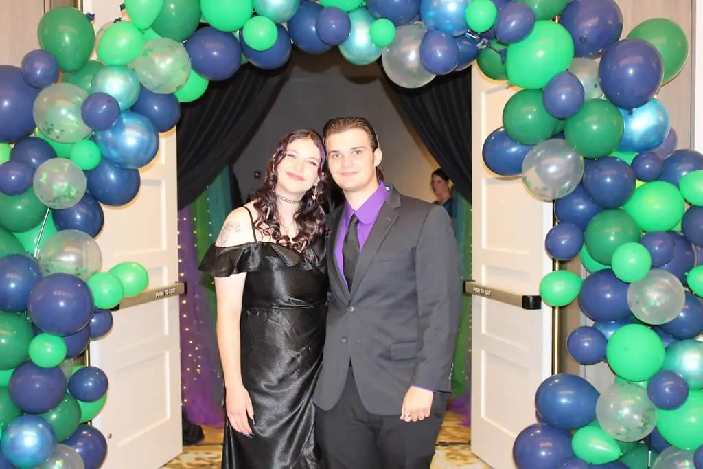 students at the prom
