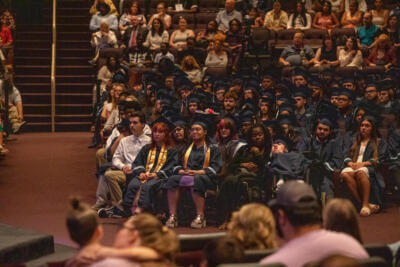 students at the graduation