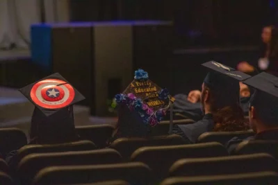 decorated graduation hats