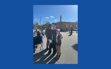 student and grandpa photo