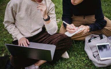 Students writing together for young authors writing club